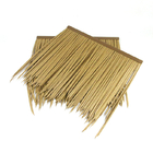 Environmental Umbrella Gazebo Protection Fireproof Artificial Palm Leaves Synthetic Reed Thatch Top Tent Roof Tile