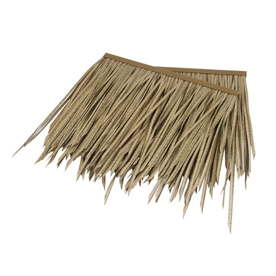 Palm Leaf Thatched Outdoor Umbrella Palstic Pvc Synthetic Palapa Tiki Hut Roof