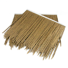 Synthetic Plastic Thatch Roofing Material 500x500mm For Gazebo