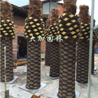 Anti Uv Realistic Fake Palm Trees , Silk Palm Tree Beach Decoration
