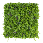Polyethylene Artificial Vertical Green Wall Plant Panels Sun Proof 500mm