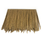 Rust Proof Synthetic Roof Thatch , 500*500mm Coconut Leaf Thatching