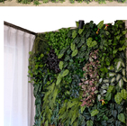 Jungle Style Artificial Green Grass Wall Vertical For Home