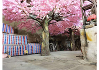 OEM Artificial Blossom Tree Outdoor , Fiberglass Fake Sakura Tree