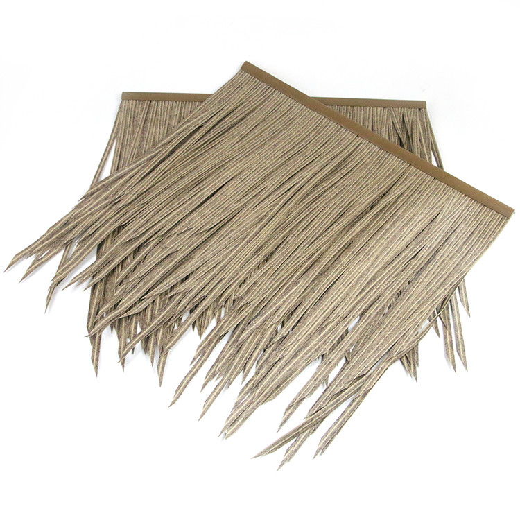 Gazebo PE Plastic Thatch Roofing Material Fire Proof Resistance