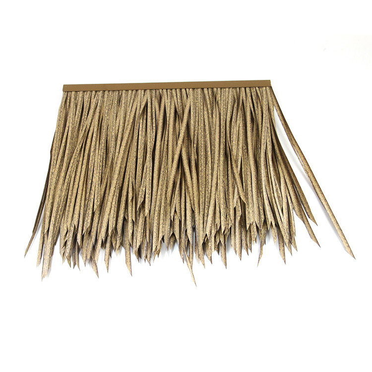 Palm Leaf Thatched Outdoor Umbrella Palstic Pvc Synthetic Palapa Tiki Hut Roof