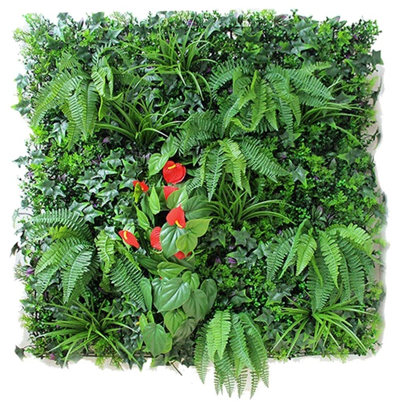 50*50cm Anti Uv Faux Foliage Wall For Home Office