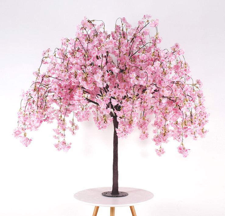 4'' Artificial Weeping Cherry Blossom Tree Hand Making
