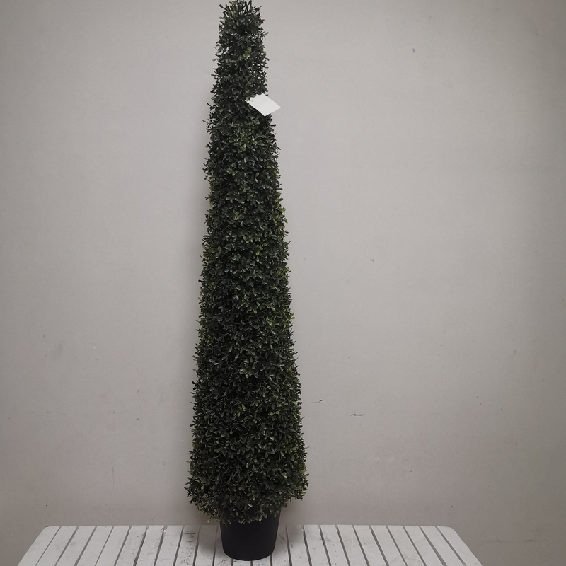 UV Resistant PE Faux Fake Green Trees For Vertical Wall