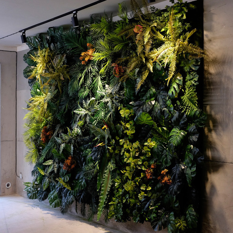 100*100cm Artificial Green Wall Backdrop Plastic Hedge