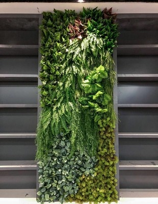 10 Years Artificial Green Wall Backdrop , 100*100cm Faux Boxwood Panels