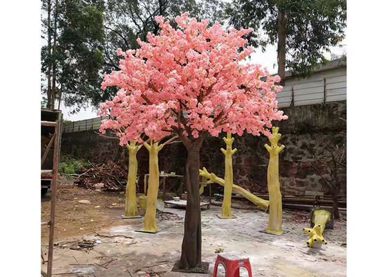 1m Artificial Cherry Blossom Tree Fiberglass Wood Material